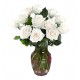 Florero con 12 Rosas Blancas - Flores a Domicilio