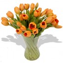 Florero 30 Tulipanes Naranjos a Domicilio