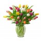 Florero 40 Tulipanes Coloridos a Domicilio