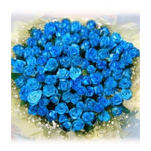 Ramo con 50 Rosas Azules a Importadas a domicilio